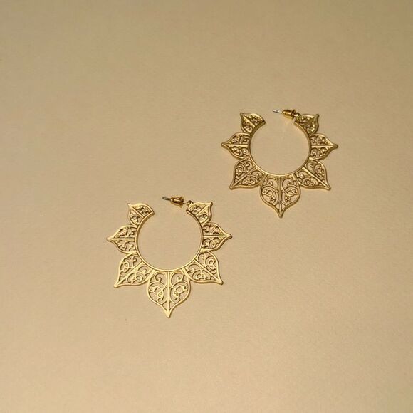 Boho hoop earrings N957 - Picture 2 of 4